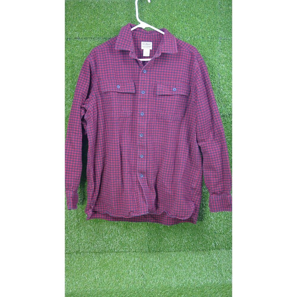 L.L. Bean Traditional Fit‎ Two Pocket Button Up Flannel - Men's Size L - Reg